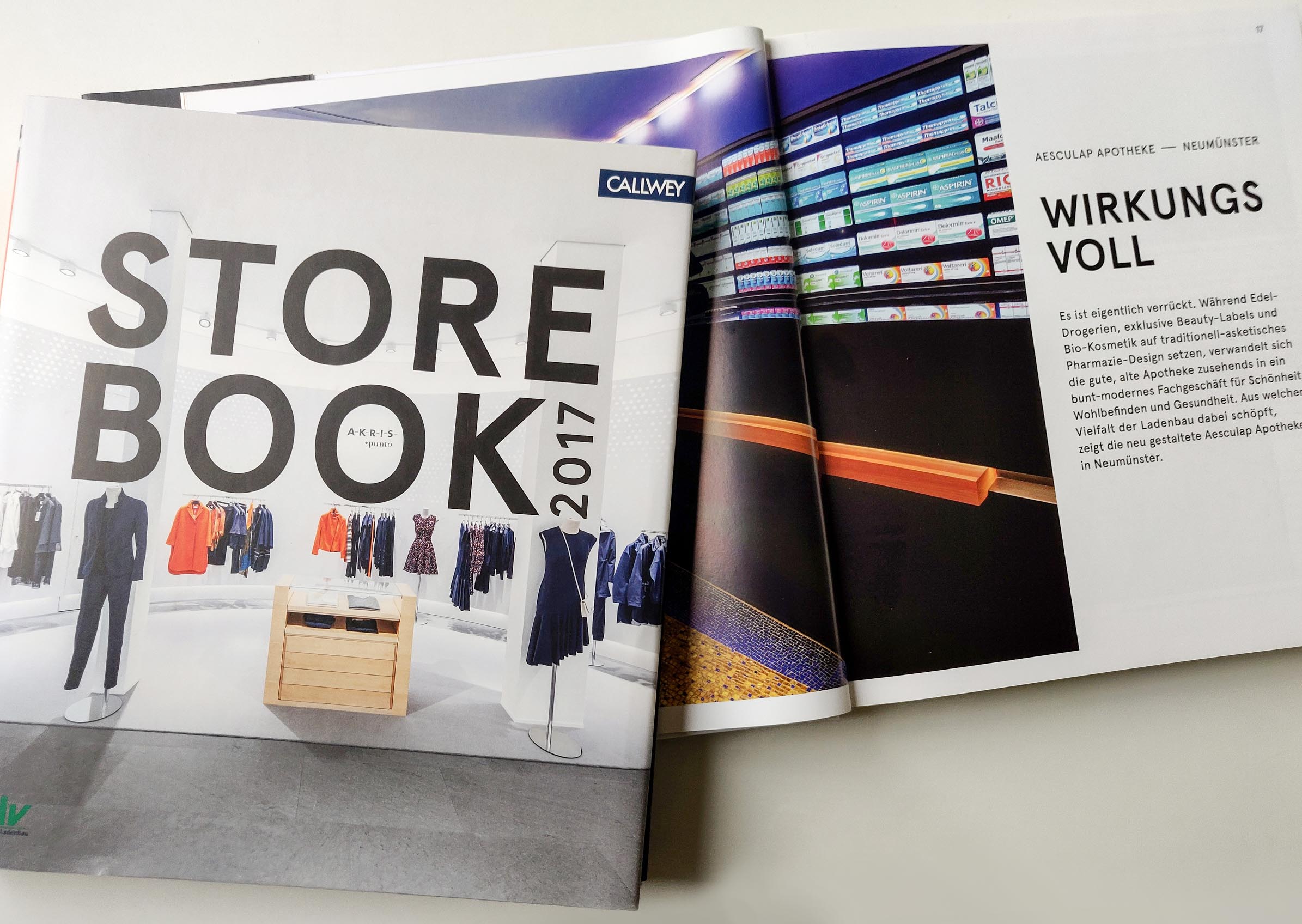 Veröffentlichung der Aesculap Apotheke im STORE BOOK 2017