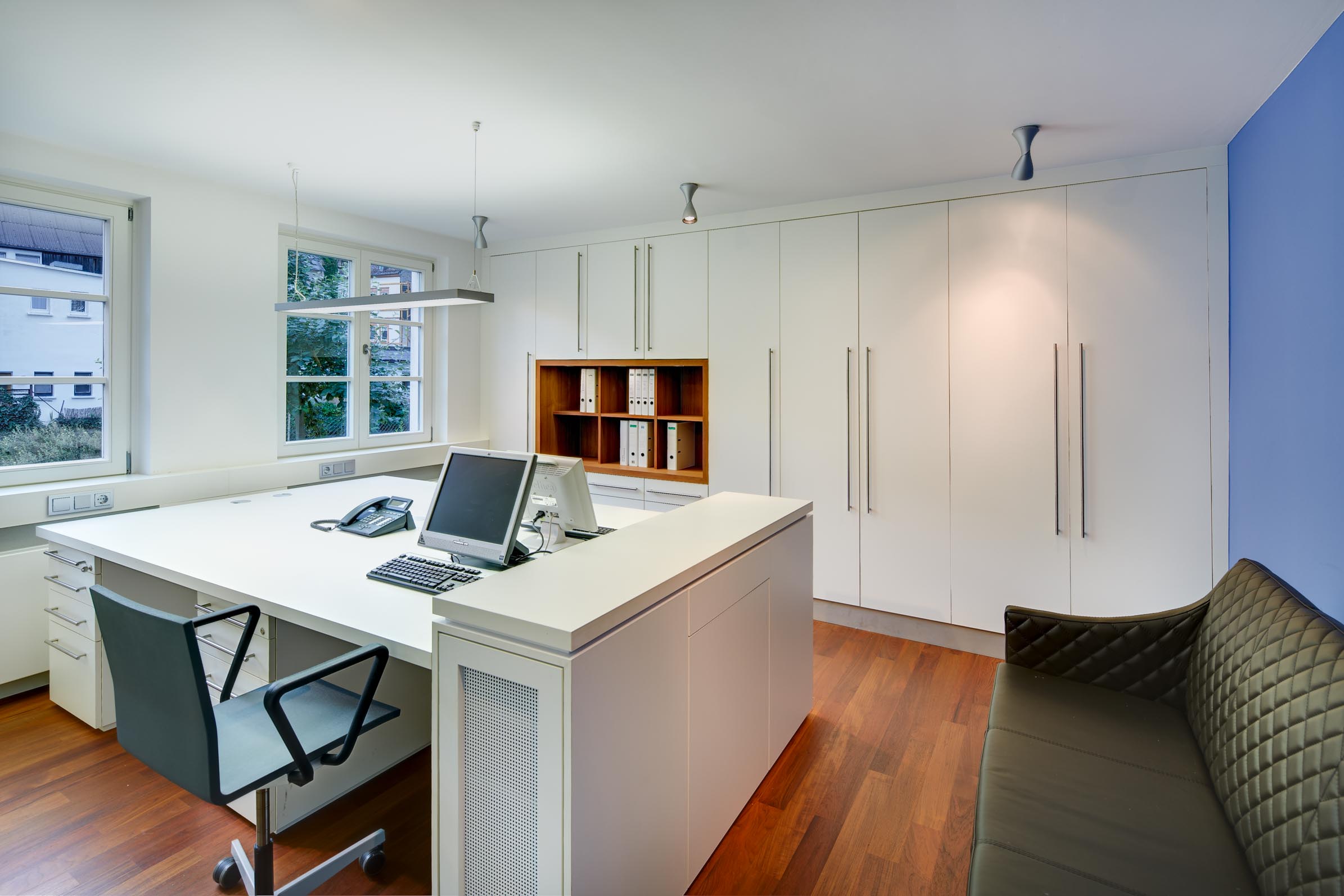Additional working area in the rear part of the building