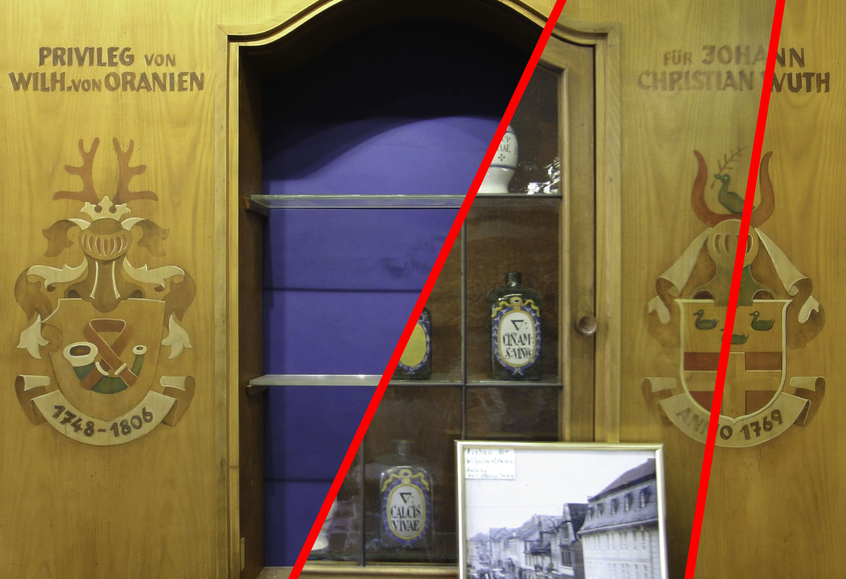 Restaurierte Wappen