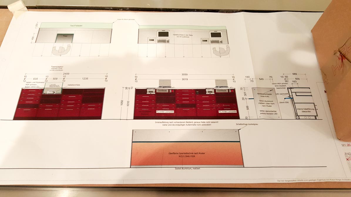 Detailplanung des HV-Tisches